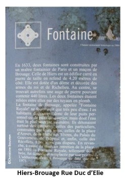 Orientation: 1 17 Hiers-Brouage-rue-Duc-dElie-plaque